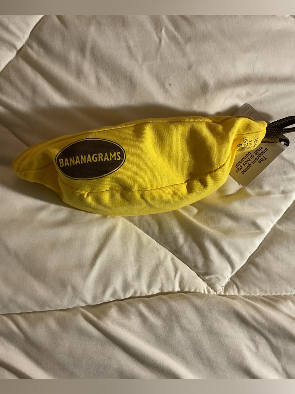 Banana Republic Yellow Banana Pouch Word Game
